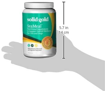 Solid Gold SeaMeal Kelp-Based Powder for Skin & Coat, Digestive & Immune Health in Dogs & Cats; Natural, Holistic Grain-Free Supplement; 1 lb