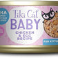 Tiki Cat Baby: Wet Cat Food for Kittens ~ Chicken & Egg {12/2.4oz Cans}