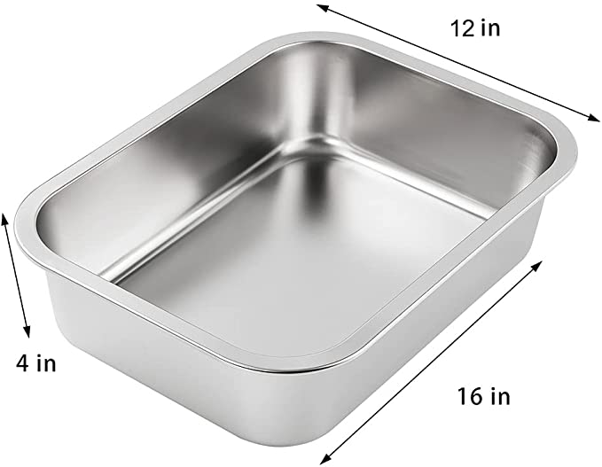 Stainless Steel Litter Box for Kittens