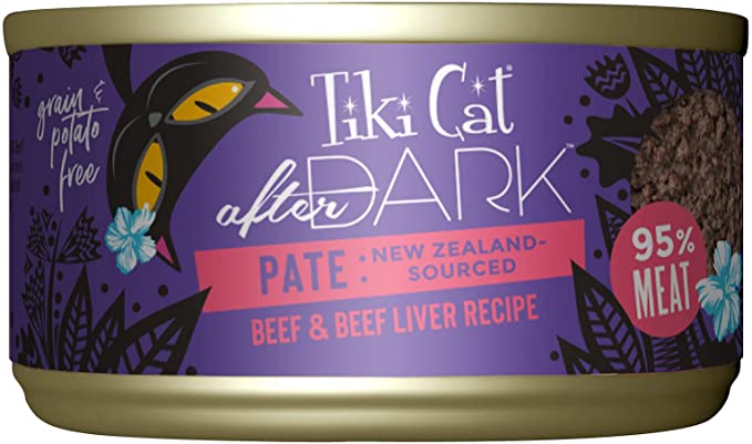 Tiki Cat After Dark: Pate - Beef & Liver Recipe {12/3oz Cans}