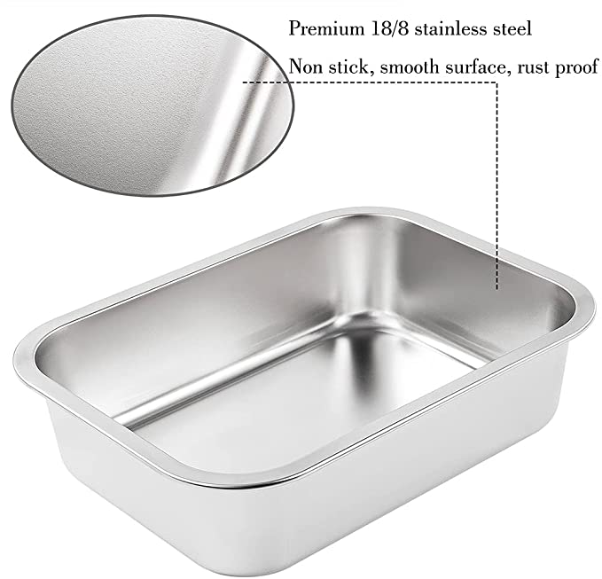 Stainless Steel Litter Box for Kittens