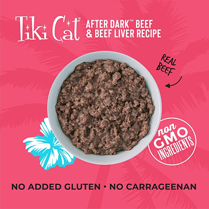 Tiki Cat After Dark: Pate - Beef & Liver Recipe {12/3oz Cans}